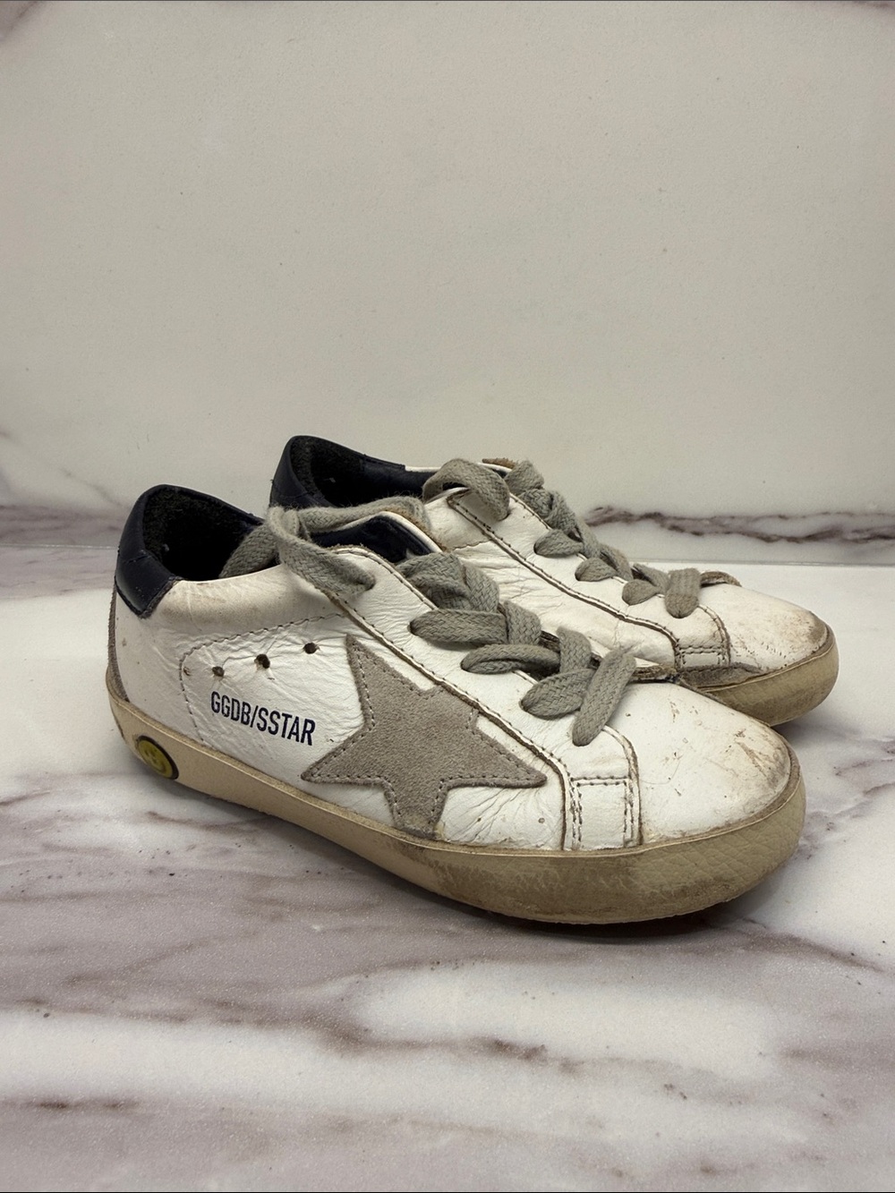 Golden Goose White & Gray Kids Sneakers